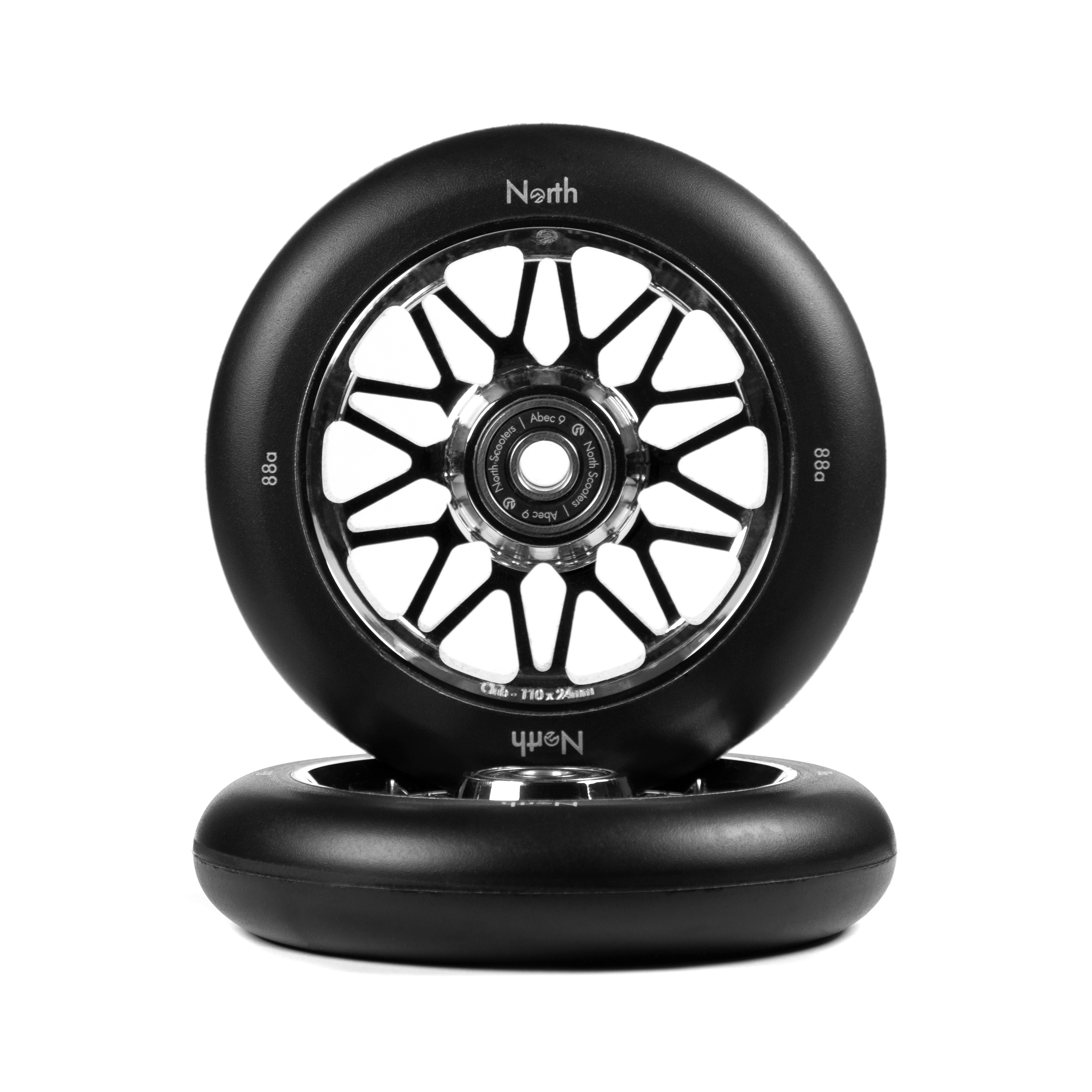 north-club-g4-rollen-110mm-black-pu-matte-black-24mm image 2