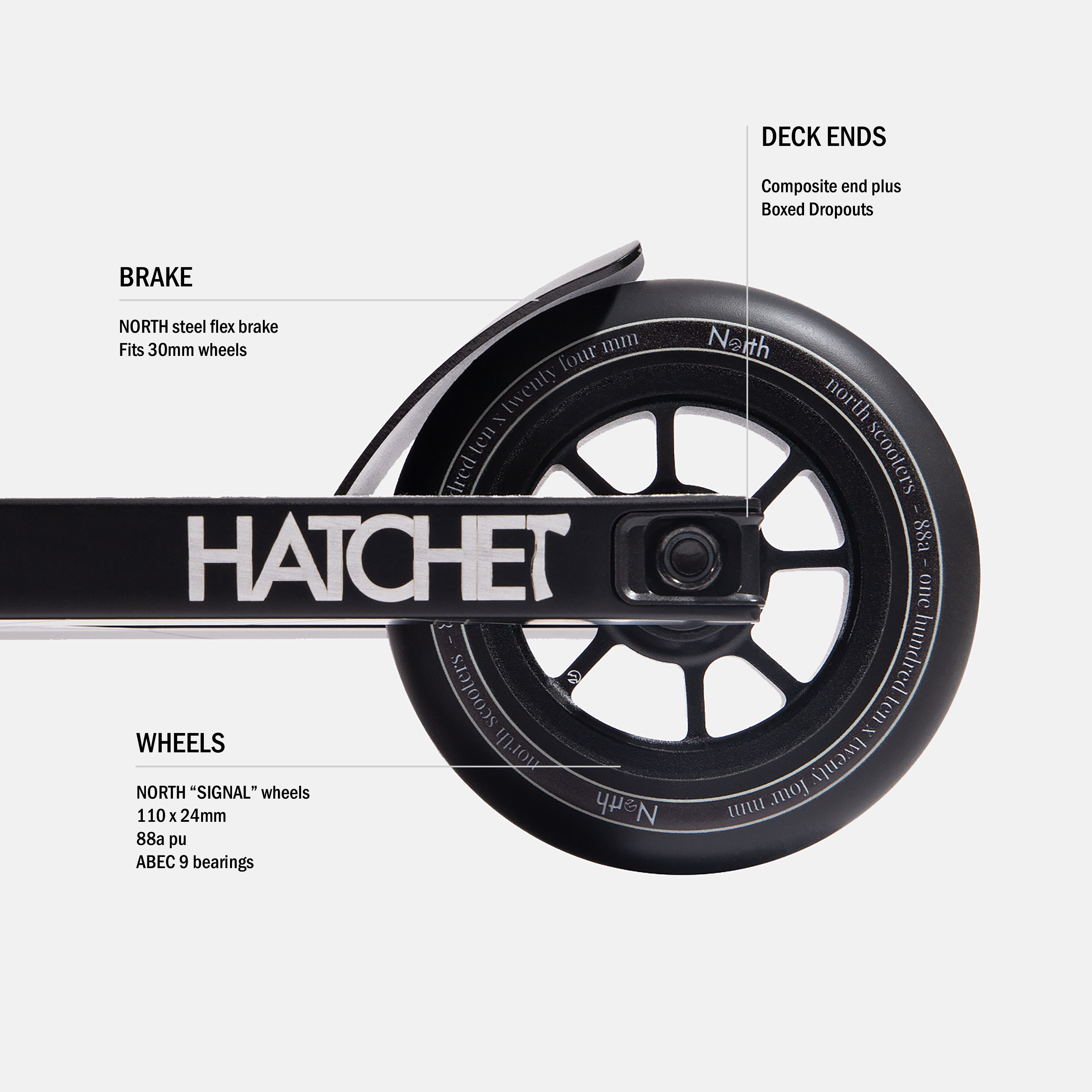 north-hatchet-g2-komplettscooter-stunt-scooter-black-black image 3