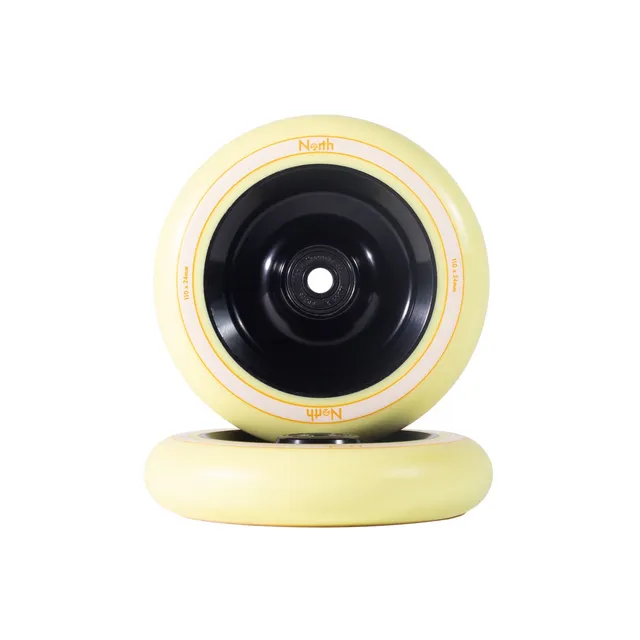 north-signal-fullcore-110mm-stunt-rollen-matt-schwarz-creme image 1