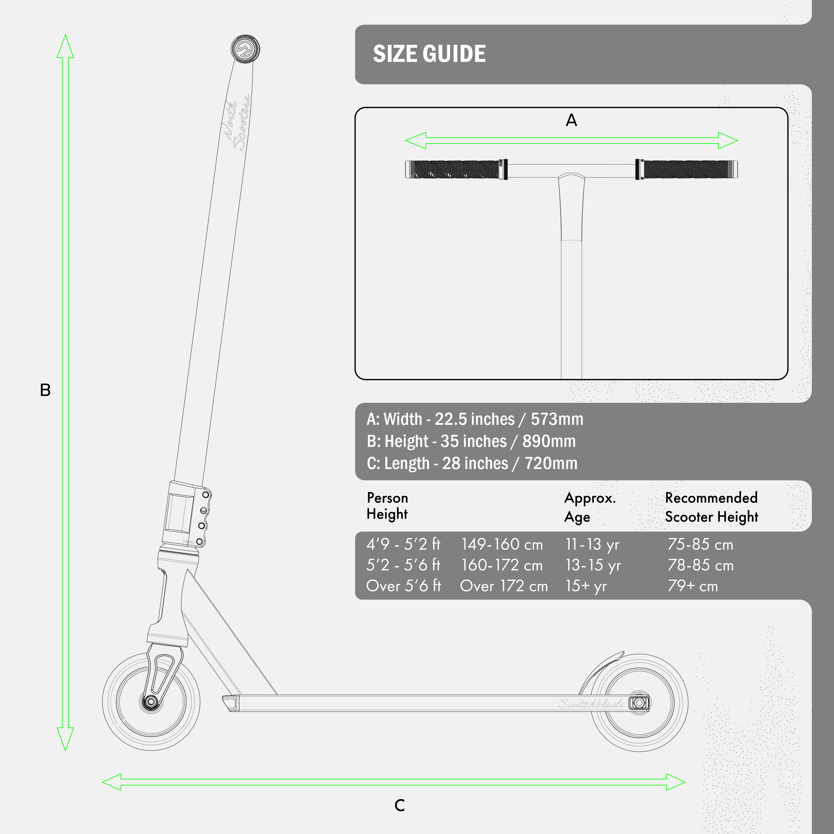 north-switchblade-g2-komplett-scooter-schwarz-oilslick-scs image 4