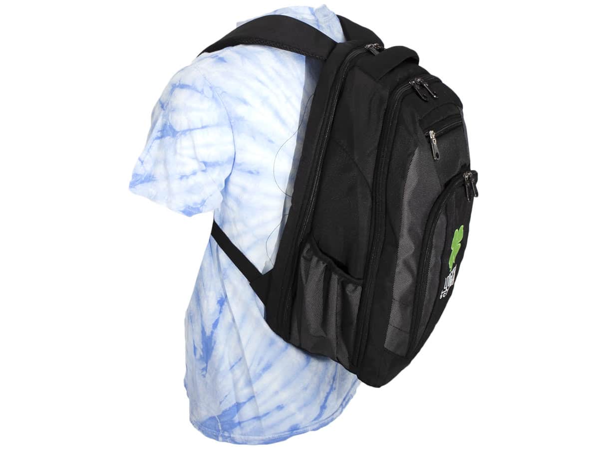 lucky-prospect-logo-travel-backpack-rucksack-schwarz image 3