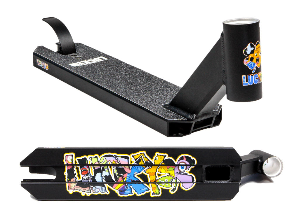 lucky-recruit-pro-scooter-deck-17x4-zoll-alu-kinder-blau image 2