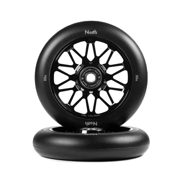 north-club-g4-rollen-110mm-black-pu-matte-black-24mm image 1