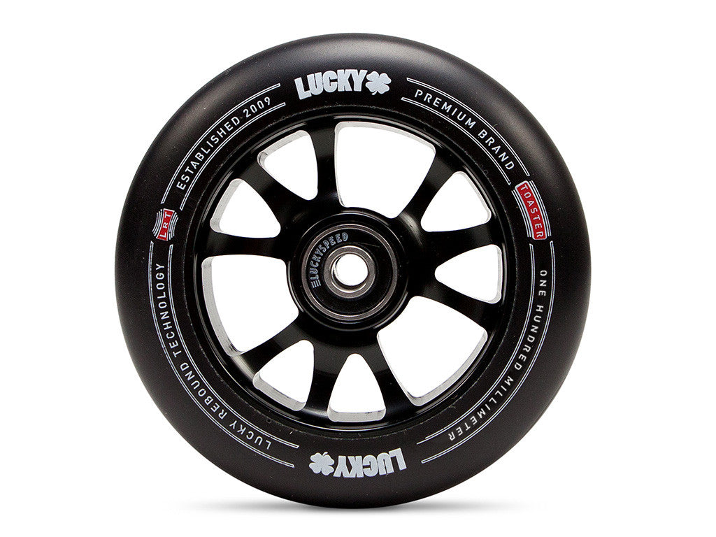 lucky-toaster-scooter-rolle-100mm-schwarz-wei-swirl image 3