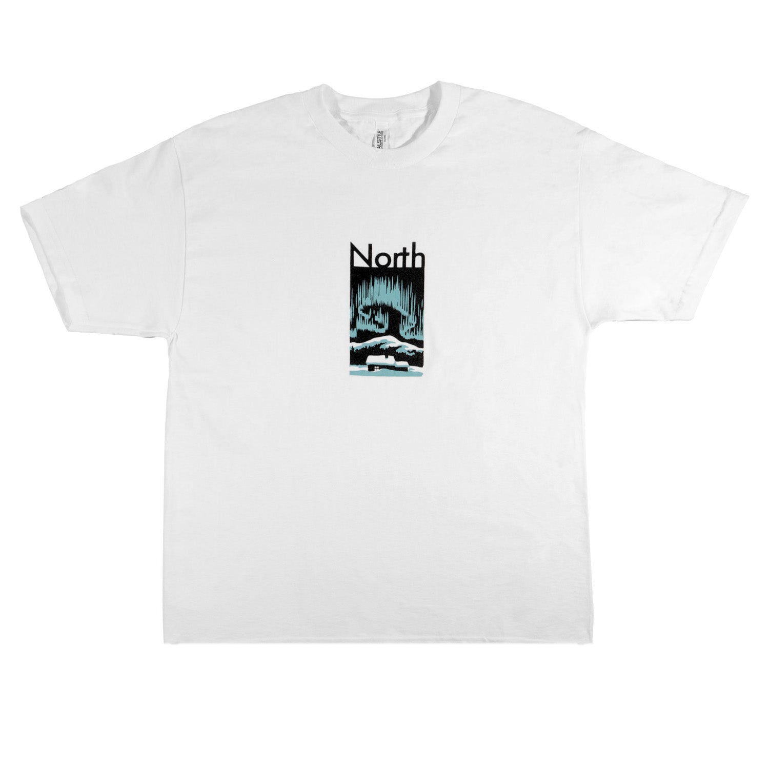 north-scooters-club-northern-lights-t-shirt-wei-baumwolle image 1