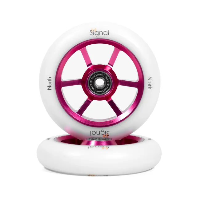 north-signal-v3-stunt-scooter-rollen-110mm-rot-wei-pu image 1
