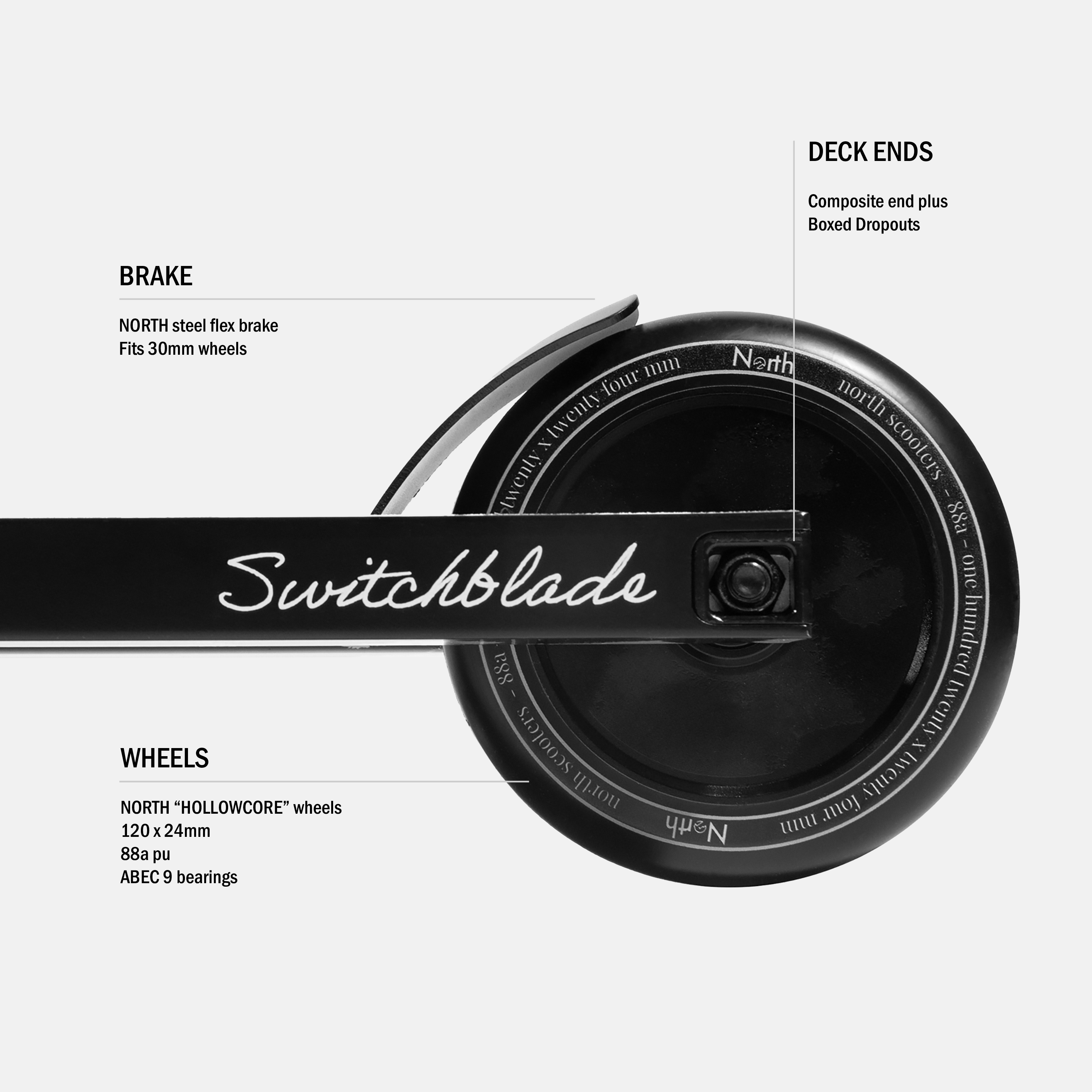 north-switchblade-g2-komplett-scooter-schwarz-oilslick-scs image 3