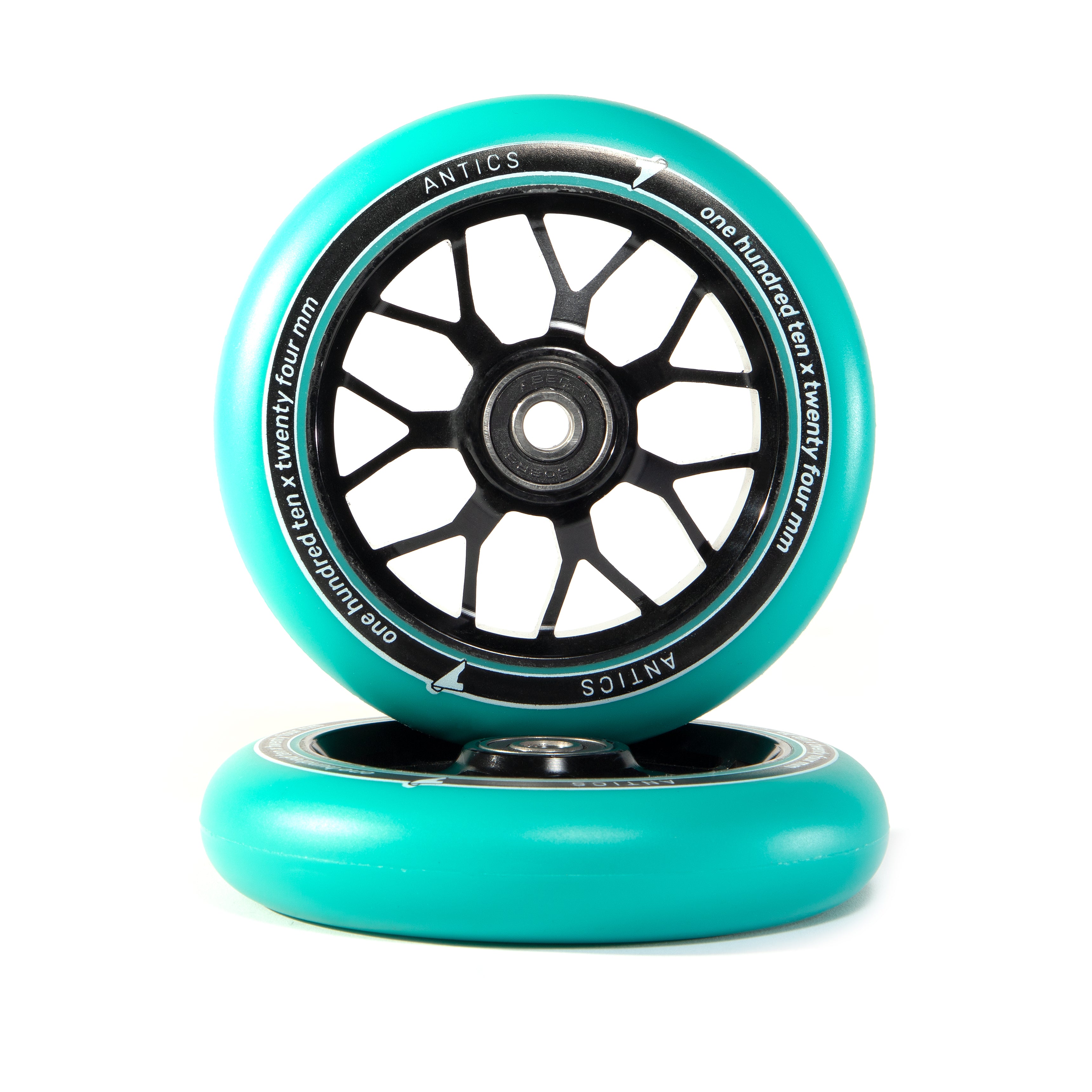 antics-glider-scooter-rollen-110mm-teal-88a-einzeln image 1