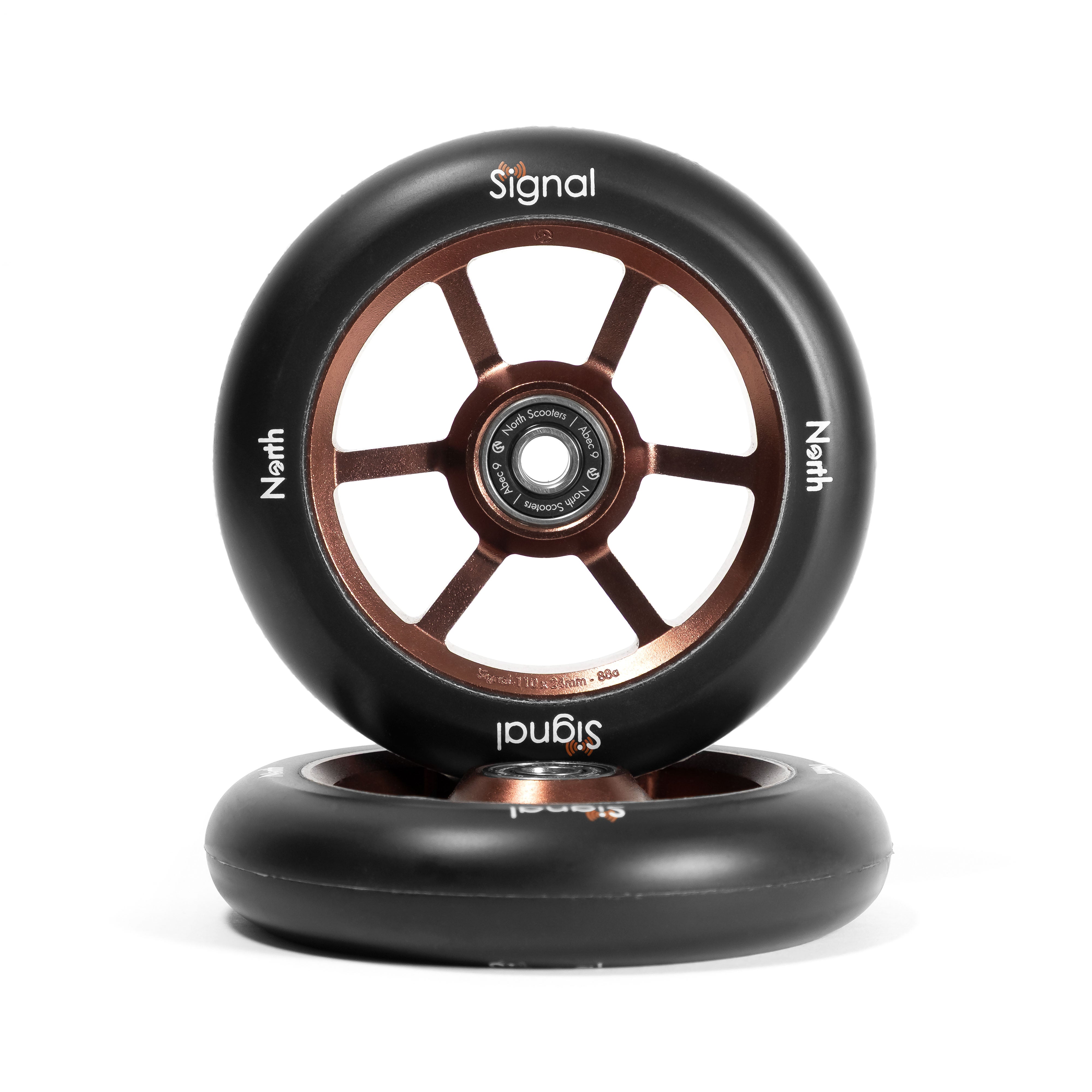 north-signal-v3-stunt-scooter-rollen-110mm-rust-black-pu image 1