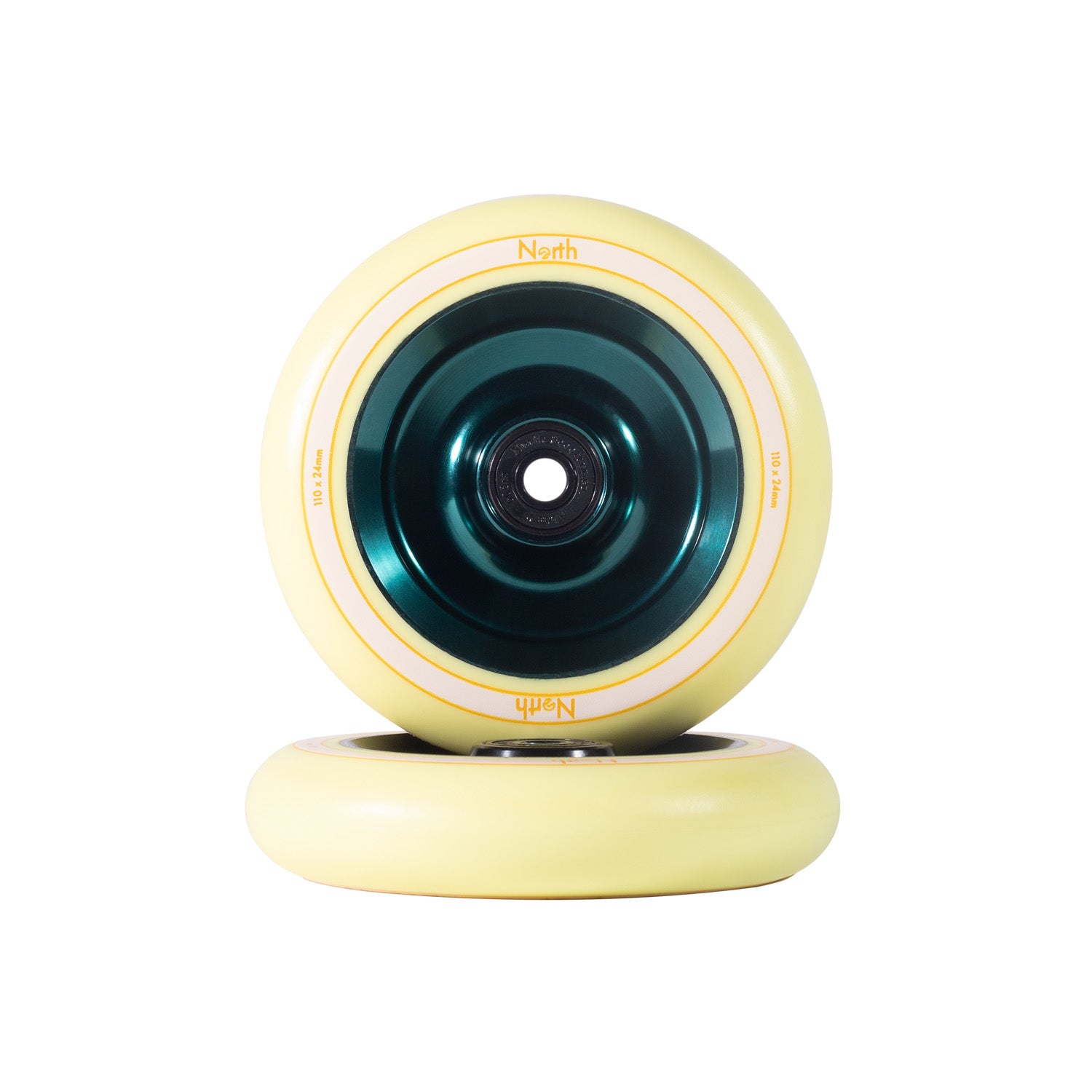 north-signal-fullcore-110mm-stunt-rollen-matt-schwarz-creme image 3