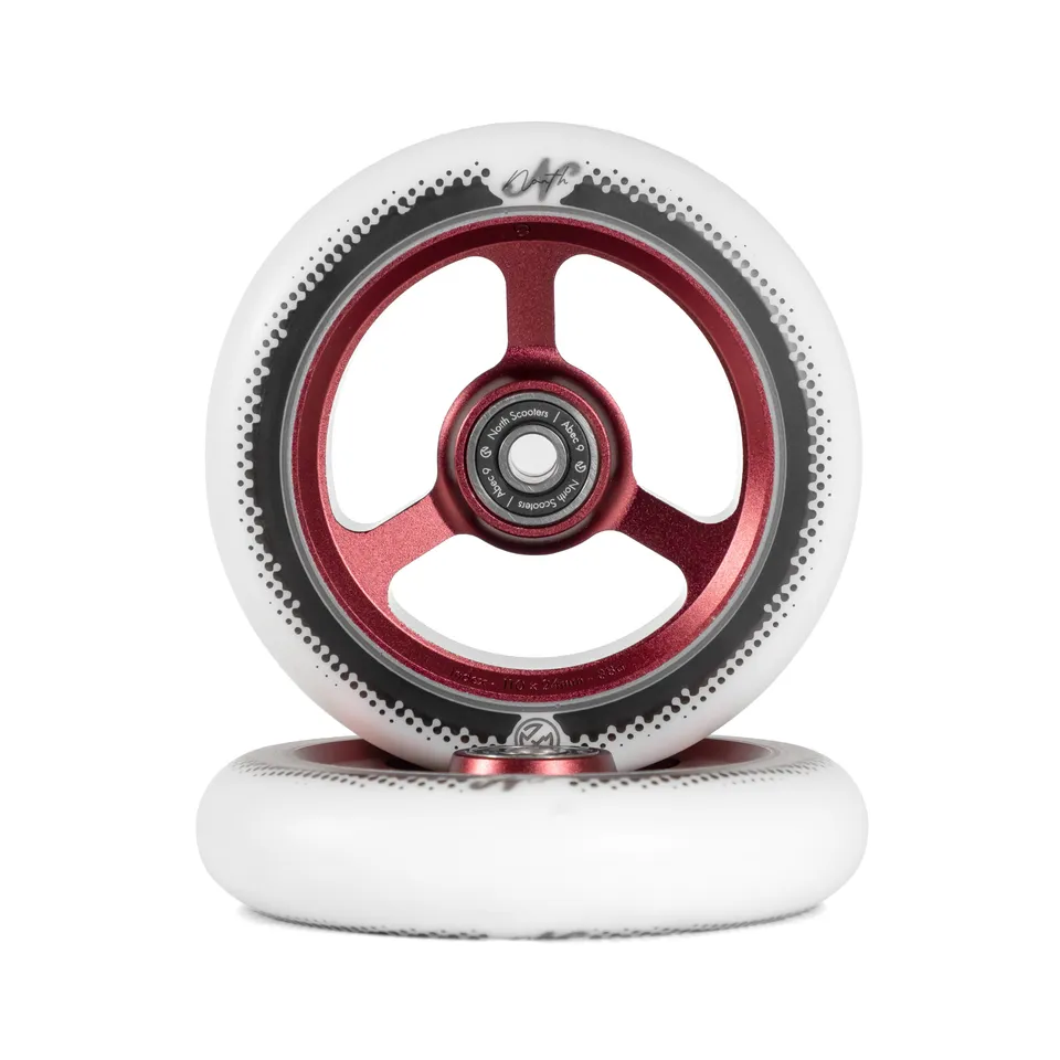 north-index-g8-stunt-rolle-110mm-wine-red-wei-88a-paar image 1