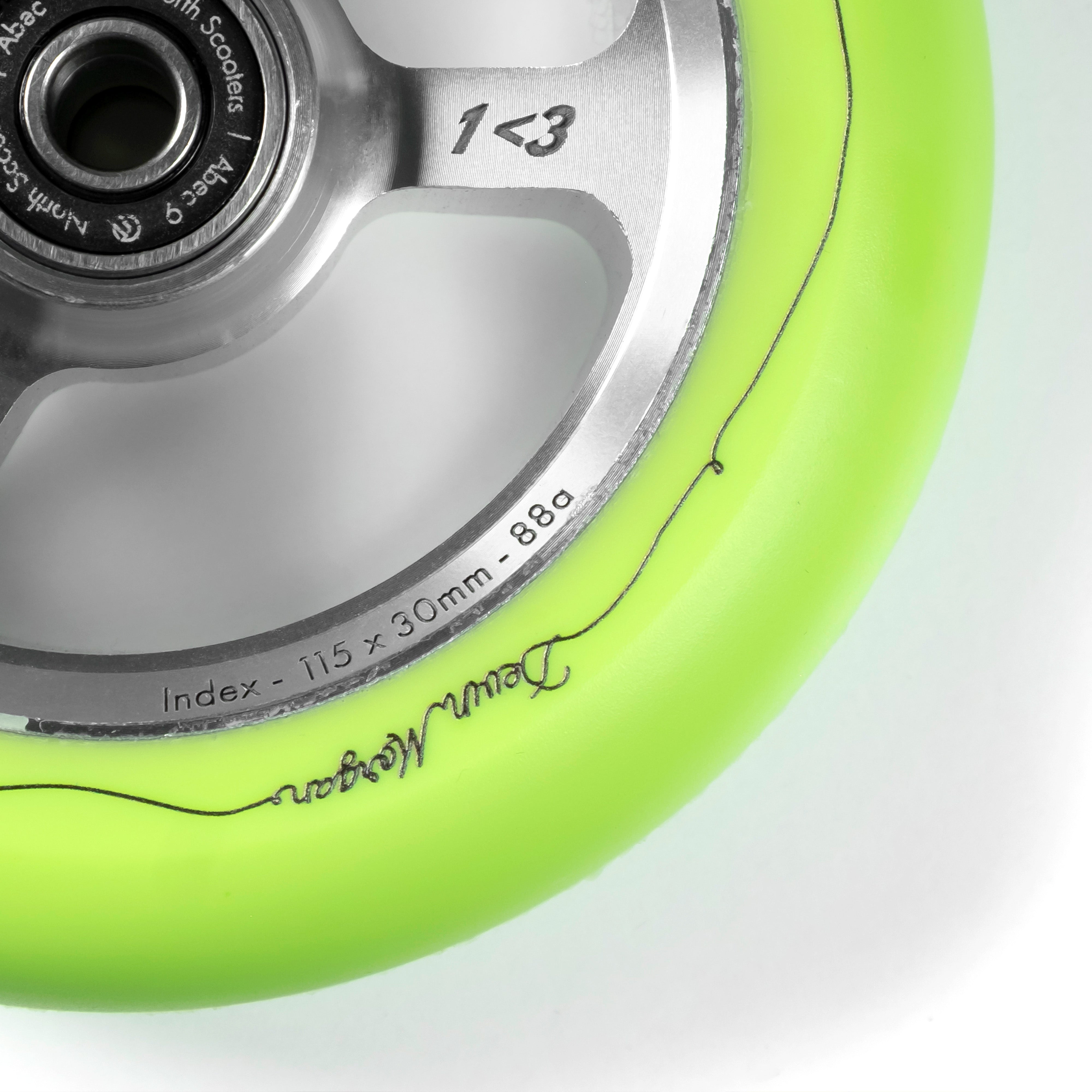 north-index-devin-morgan-rollen-115mm-silver-light-green-pu image 2
