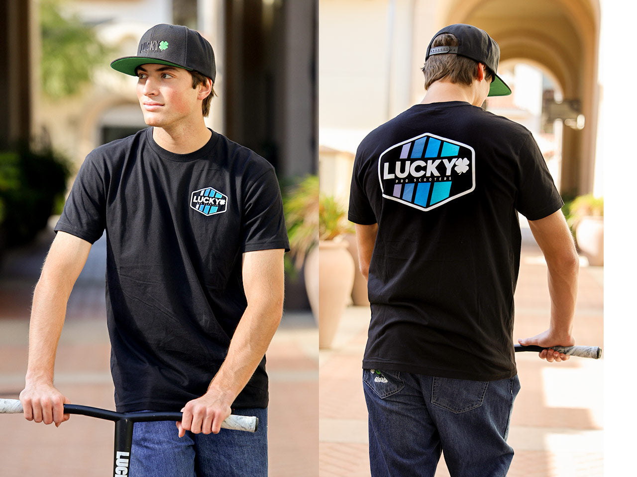 lucky-prospect-aloha-t-shirt-schwarz-baumwolle image 2