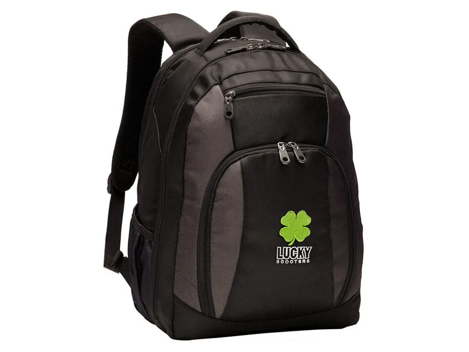 lucky-prospect-logo-travel-backpack-rucksack-schwarz image 1