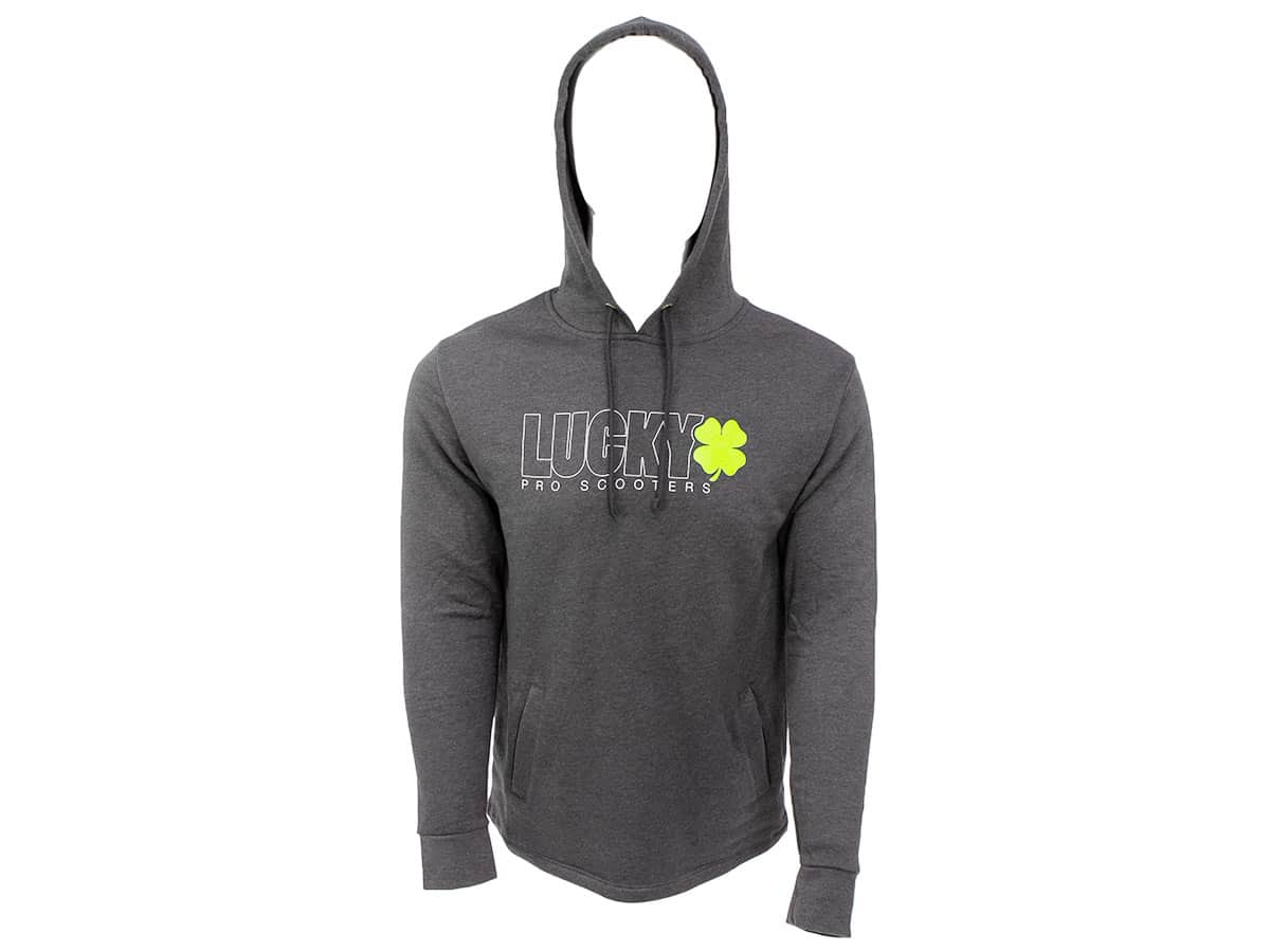 lucky-prospect-outline-logo-hoodie-charcoal-baumwolle image 1