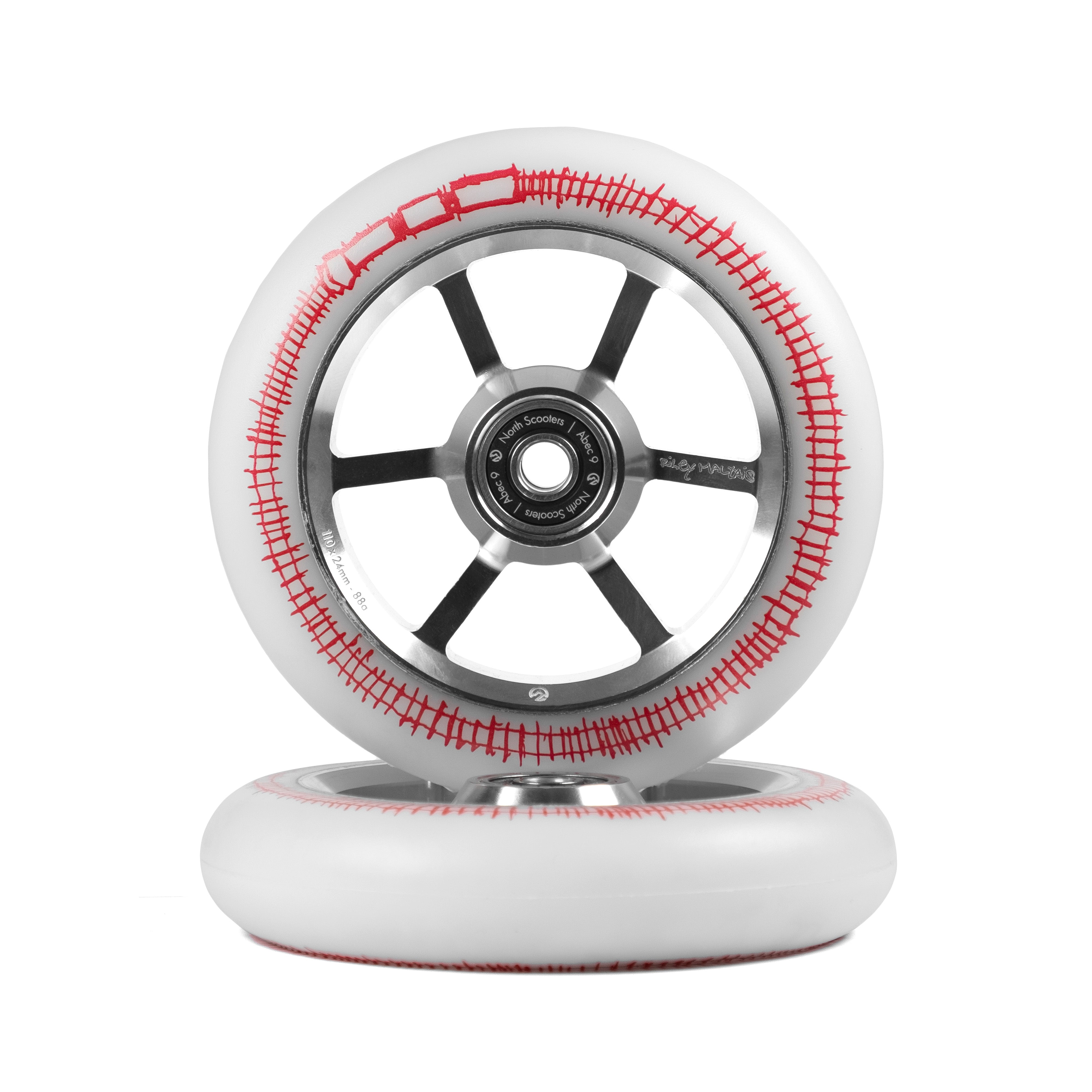 north-signal-riley-maltais-signature-scooter-rollen-110mm-silber-wei image 1
