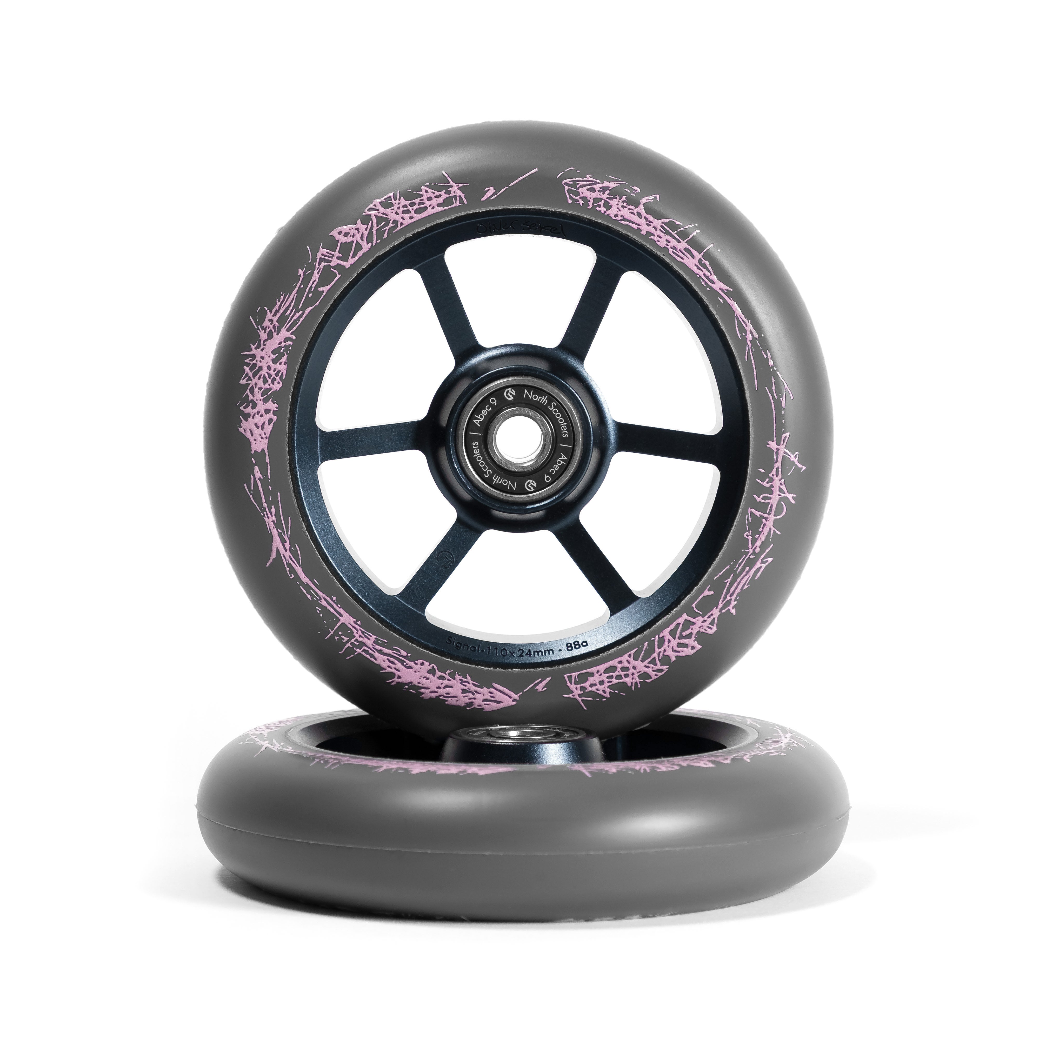 north-scooters-sekel-signature-rollen-110mm-navy-grau image 1